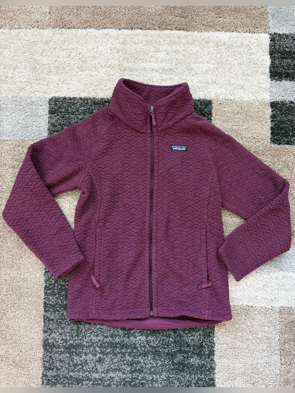 Patagonia Diamond Capra Zip Up Fleece Jacket Women’s Size Small